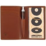 Retro Traveler Leather Folio Set Brown