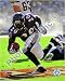 Ed Reed 2009 Action by Unknown Framed with Gold Decor Wood Frame 1.25 inch width, 3/4 inch depth