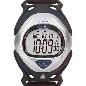 T5H401 Timex Ironman Black Canvas Band Sleek 50-lap Sport Digital Men's Watch