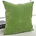 Deconovo Throw Cushion Tufted Home Decorative Hand Made Pillow Case Cushion Cover, 18x18-inch, Green