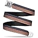 Buckle-Down Men Seatbelt Belt Americana W30135, American Flag Stripe, 1.5
