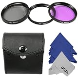 Discount on Professional UV-CPL-FLD Filter Kit for Sony Alpha NEX Series (NEX-3 NEX-5N NEX-7 NEX-F3 / 18-55mm and 55-210mm Lenses) – Includes: Ultraviolet UV, Polarizer CPL, and Fluorescent FLD Filters + Carry Case + 3 MagicFiber Microfiber Lens Cleaning Cloths