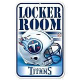 NFL Tennessee Titans 11-by-17-Inch Locker Room Sign