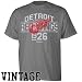 Reebok Detroit Red Wings Ash Stripe Overlay Vintage T-shirt