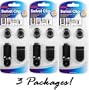 Cellet Black Universal Cell Phone Swivel Belt Clip with Vehicle Mount - [3 PACK]