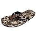 BBTradesales Treasure Seeking Metal Detecting Flip Flops [Brown Camouflage, Medium]