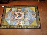 Review   / CLEARANCE SALE !CLASSIC BEADED ETHNIC INDIAN SARI TAPESTRY WALL HANGING