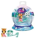 Hasbro - 678681480 - Littlest Petshop - Petshop Hiver - Berger et St Bernard