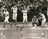 Carlton Fisk Boston Red Sox The Homerun 4 Exposure 8x10 Photo