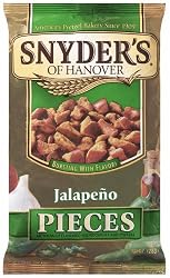 Snyder's of Hanover Jalapeno Pretzel Pieces, 10-Ounce Packages (Pack of 12)