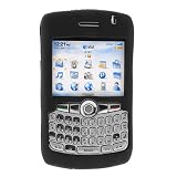 Blackberry 8300 Curve PDA Soft & Flexible Silicone Skin Case - Black