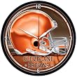 Cleveland Browns NFL Round Wall Clock