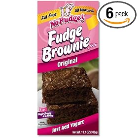 No Pudge! Fat Free Fudge Brownie Mix, Original, 13.7-Ounce Boxes (Pack of 6)