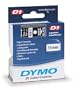 Dymo D-1 Tape 3.4 Inches x 23 Feet, White Print On Black, 1/Card (45811)
