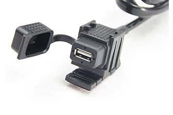 【クリックで詳細表示】KAWASAKI ZRX1200 DAEG 2009～2010 EBL-ZRT20D バイク専用 12V 防水キャップ付き USB充電器： 車＆バイク