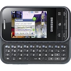 Samsung Ch@t 350 (C3500) Smartphone (6,1 cm (2,4 Zoll) Touchscreen, ausschiebbare QWERTZ-Tastatur, 2 Megapixel Kamera) silber