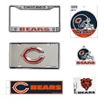 Rico Industries Chicago Bears NFL Car Combo Pack