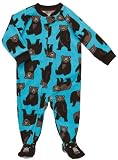 Carters Footed Sleeper Pajamas Bear Fleece 2t-5t Turquoise (2t)
