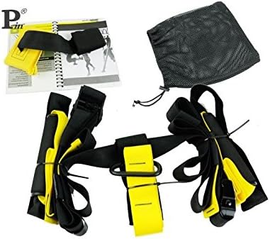 Core X Fitness Premium Suspension Trainer Kit - Includes - Door Anchor, Carabiner, Suspension Straps, Travel Mesh Bag, Workout Program Guide - Tactical Force Pro Home Military Force Trainer Pack