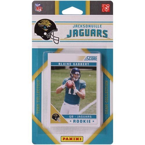2011 Score Jacksonville Jaguars Factory Sealed 11 Card Team Set. Players Include Rashean Mathis, Rashad Jennings, Mike Thomas, Mike Sims-walker, Maurice Jones-drew, Marcedes Lewis, Kirk Morrison, David Garrard, Daryl Smith, Blaine Gabbert, Cecil Shorts.