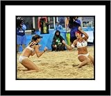 Misty May-Treanor and Kerri Walsh 2008 Olympics Beach Volleyball - Gold Medal Celebration Celebration - Framed 8x10 Photograph