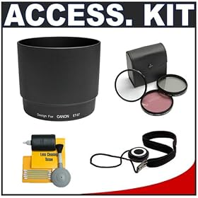 Precision Design ET-67 Lens Hood for the Canon EF 100mm f/2.8 Macro USM Lens with Accessory Kit