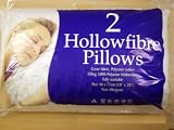 NON ALLERGENIC,HOLLOWFIBRE PILLOW PAIR,POLYCOTTON COVERING,100% POLYESTER FILLING,FULLY WASHABLE.