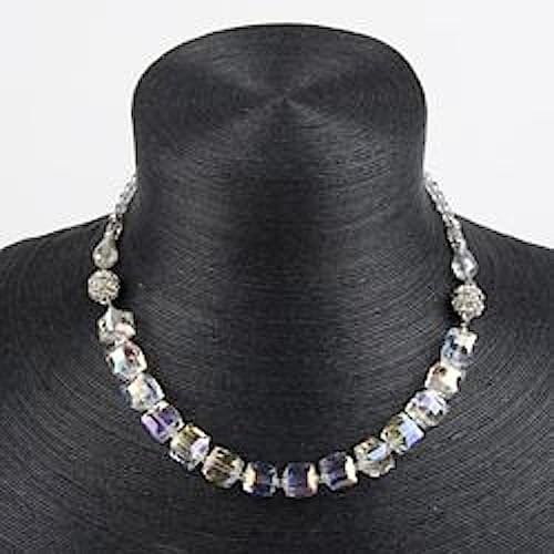 Crystal Cube Necklace 3 in 1 Clear JKN129CK Jacqueline Kent Jewelry