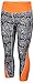 Nike Women's Dri-Fit Racer Leopard Print Crop Running Tights-Leopard/Orange