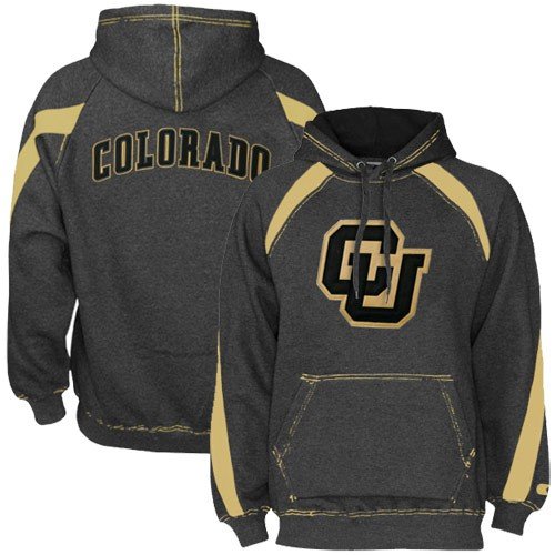 Buy Colorado Buffaloes Charcoal Varsity Hoody Sweatshirt by Football Fanatics