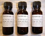 Yavonae GLYCOLIC ACID PEEL TRIO 100%, 50%, 25% Alpha Hydroxy Acid Skin Peels .5 fl oz 15ml each – NEW ITEM! – Sale! $10 Off – Limited Time Only ! Ends 12-31