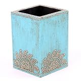Outdoor Living : Wooden Pencil Holder Turqoise