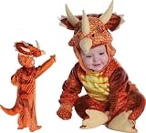 Baby and Child Rust Triceratops Dinosaur Costume - Large 2T-4T