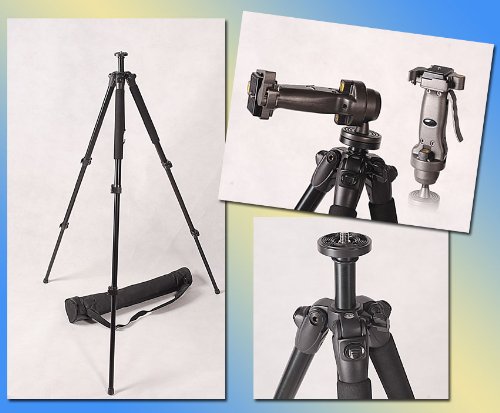 DMKFoto Prof Black Tripod 717 with Grip Action Ball Head