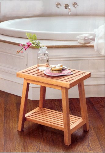 A Grade Teak Side Table / Bath Stool Shower Bench Patio