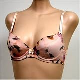 Venus Shell Pink Floral Demi Bra #0310 sz 32A