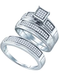 0.33CTW DIAMOND FASHION TRIO SET