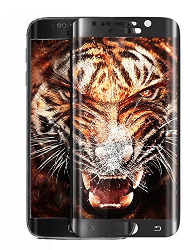 Taken S7 edge screen protector - Samsung Galaxy S7 Edge Tempered Glass - High Definition - Full 100% Coverage(black)