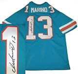 Exclusive By Superstar Greetings Dan Marino Signed Authentic Miami Dolphins Jersey - Teal