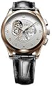 Zenith Grande Class Open Mens Black Strap Silver Dial 18K Rose Gold Automatic Chronograph Watch 18.0520.4021/01.C492