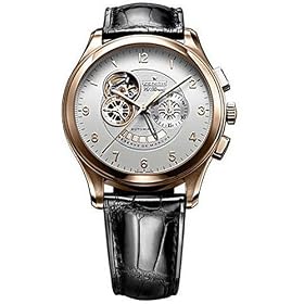Click here to buy Zenith Grande Class Open Men's Black Strap Silver Dial 18K Rose Gold Automatic Chronograph... by Zenith.