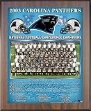 Walnut 11x13 Carolina Panthers National Football Conference Super Bowl Championship Team Photo Plaque
