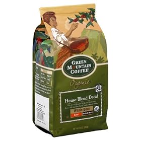 Certified Organic Coffee House Blend Whole Bean Decaf - 10 oz,(Green Mountain Coffee Roasters)