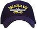 USS Coral Sea CVA-43 Embroidered Baseball Cap - Navy Blue