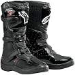 Alpinestars Tech 3S Youth Boys MX Motorcycle Boots - Black
