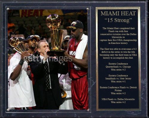 Buy Miami Heat -2006 NBA Champions- 12x15 Plaque with Nameplate by Mounted Memories