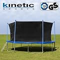 Kinetic Sports Trampolin Gartentrampolin mit Sicherheitsnetz und Leiter T�V/GS gepr�ft