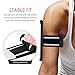 Galaxy S6 edge+ Armband, MoKo Silicone Armband for Samsung Galaxy S6 edge+ 5.7 Inch 2015 release - Key Holder Slot, well-rounded protection, Perfect Earphone Connection while Workout Running, BLACK