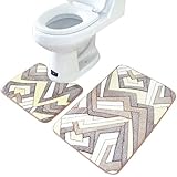 Binmer(TM)2PCS Rug Memory Foam Bathroom Rug Mat Floor Carpet Set Home Decor