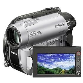 Sony Handycam DCR-DVD115E - Camcorder - widescreen - 800 Kpix - optical zoom: 40 x - DVD-R (8cm), DVD-RW (8 cm), DVD+RW (8cm), DVD+R DL (8cm), flash card